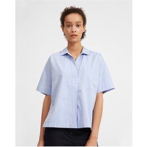 Everlane The Cotton Short-Sleeve Popover Shirt / Size 2
